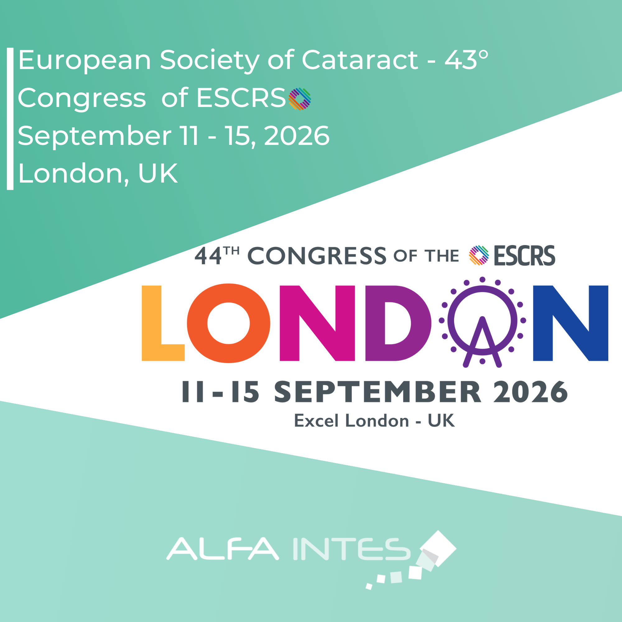 ESCRS - European Society of Cataract - 43° Congress  of ESCRS